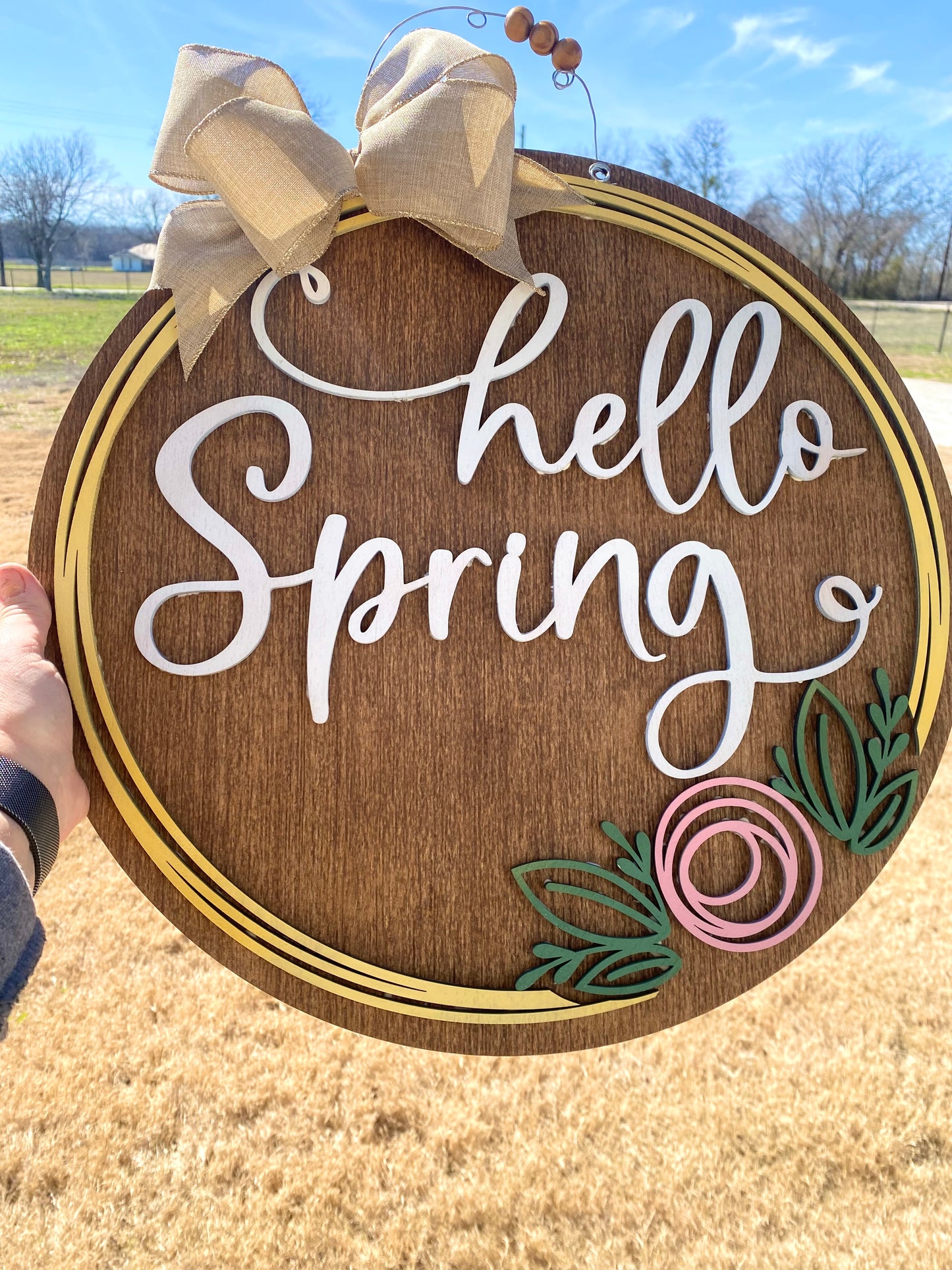 Hello Spring Door Hanger