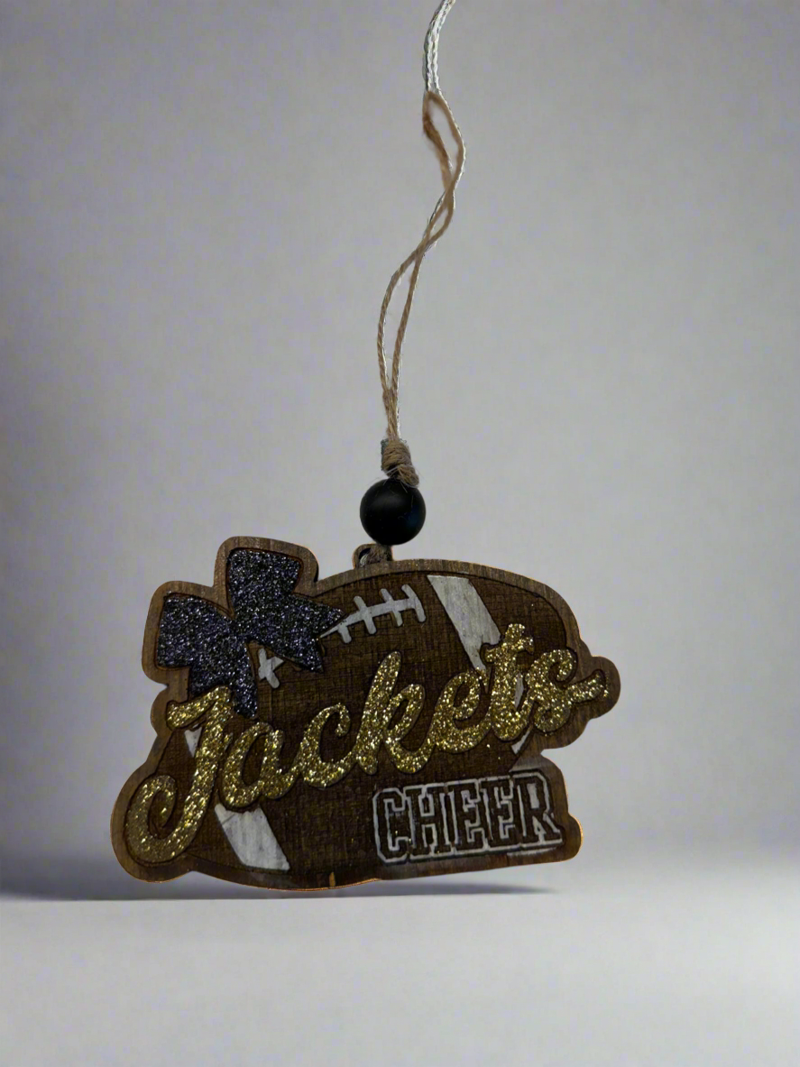 Jackets Cheer Ornament