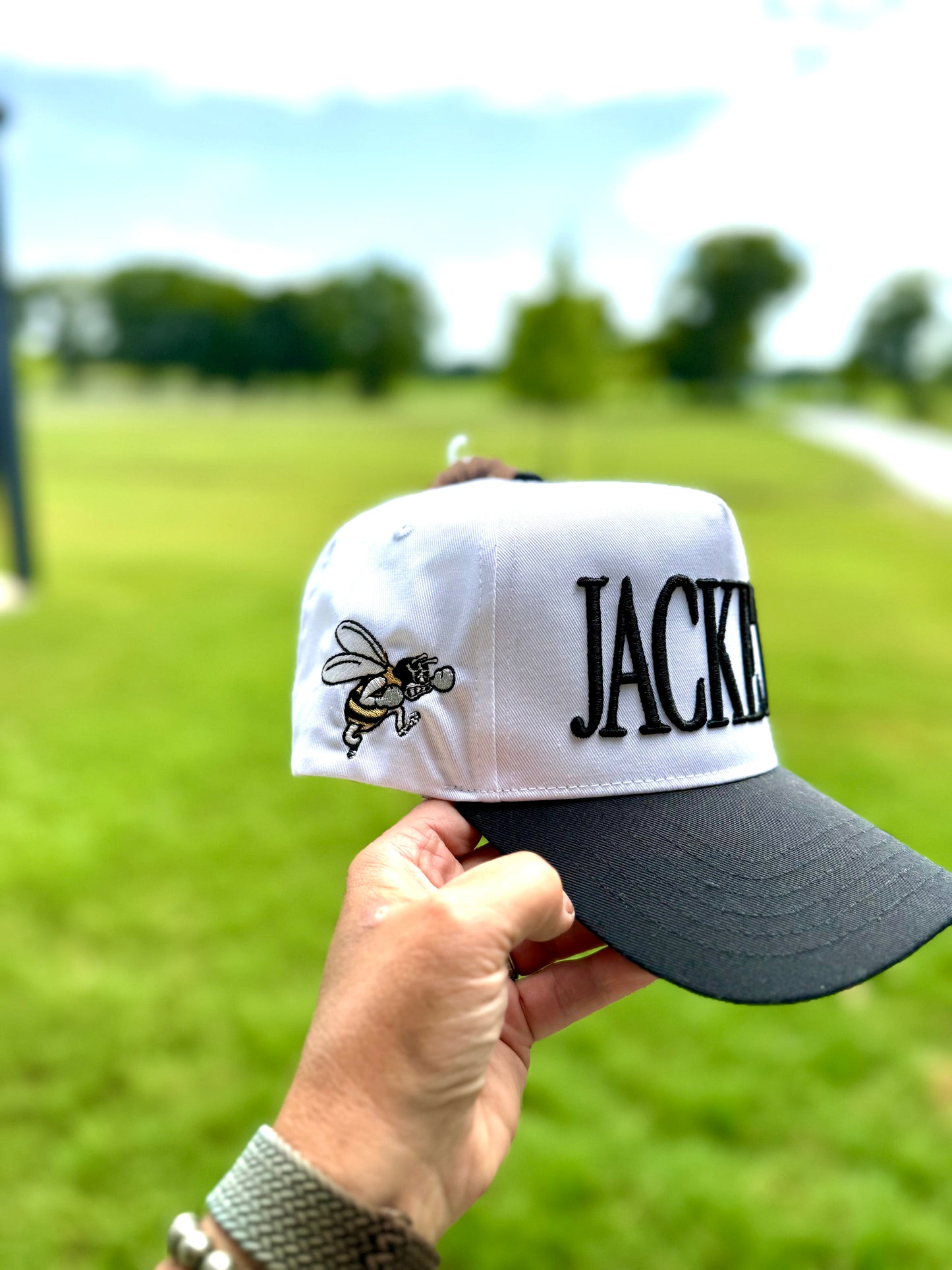 Jacket Puff Embroidered Cap