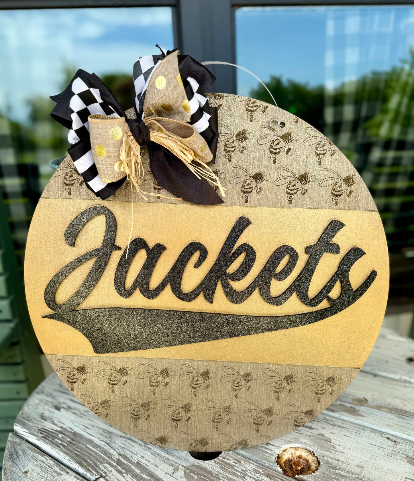 Jackets Vintage Style Logo Door Hanger