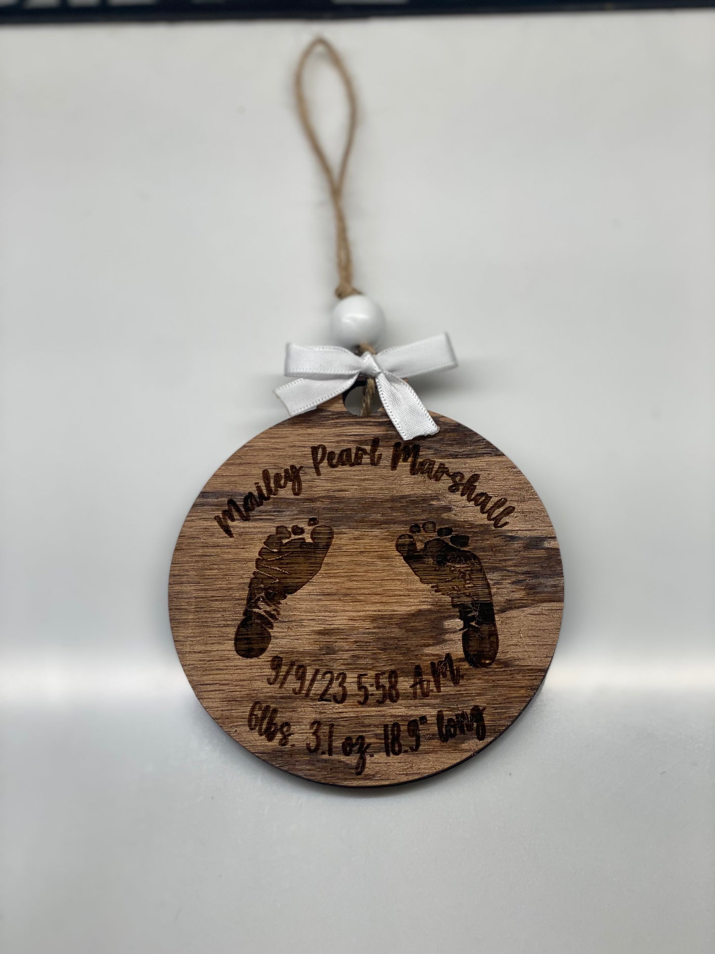 Baby Footprint Ornament