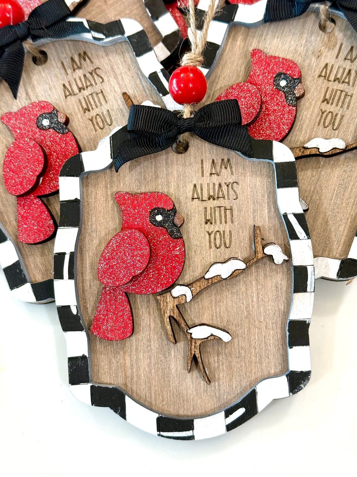 Cardinal Ornament (I am always with you)