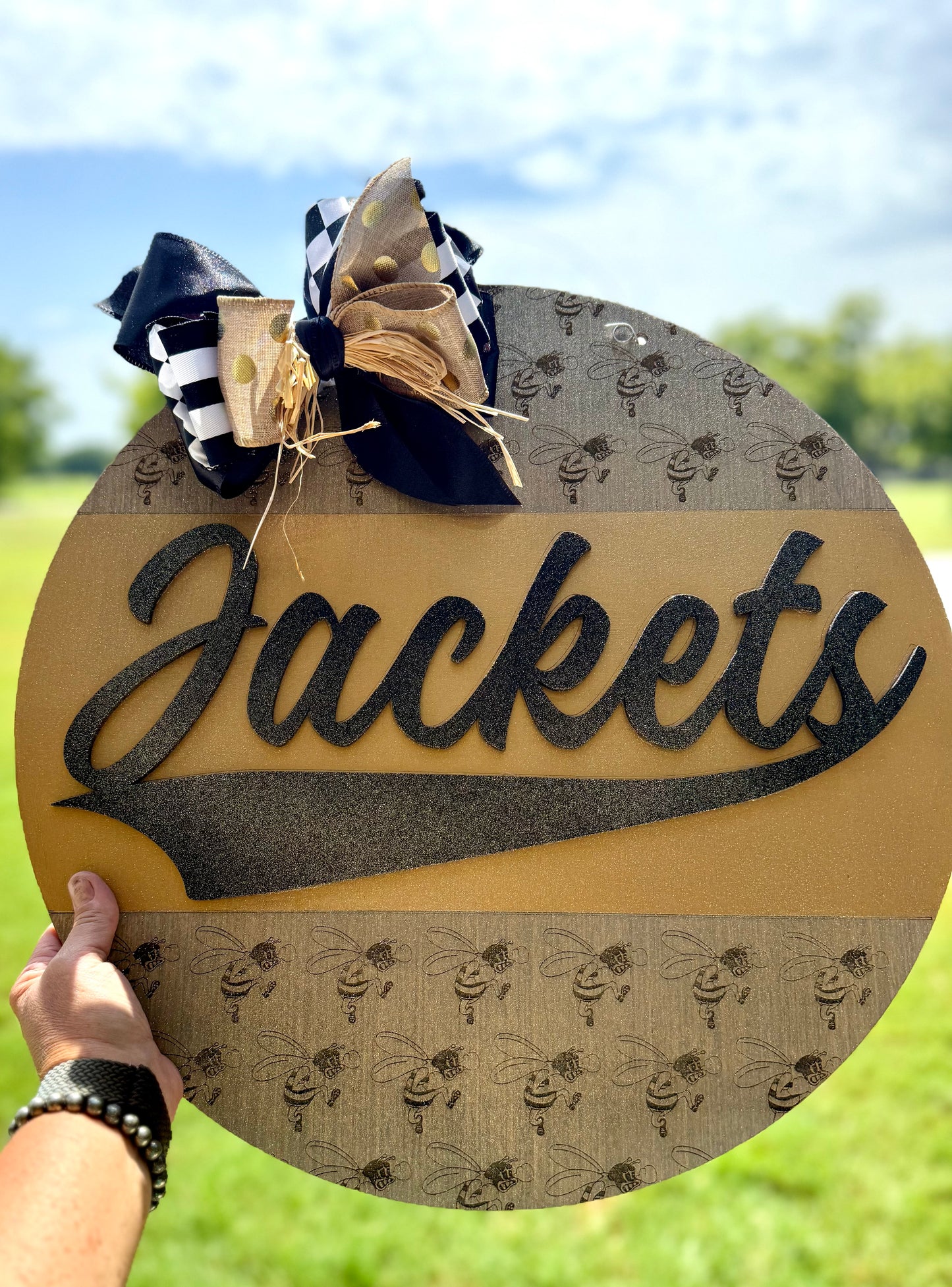 Jackets Vintage Style Logo Door Hanger