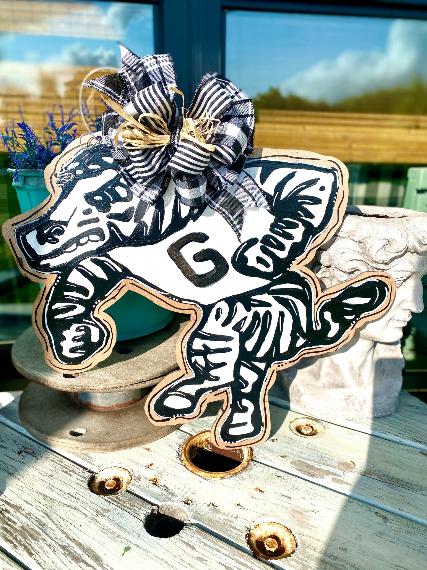 Grandview Zebra Door Hanger