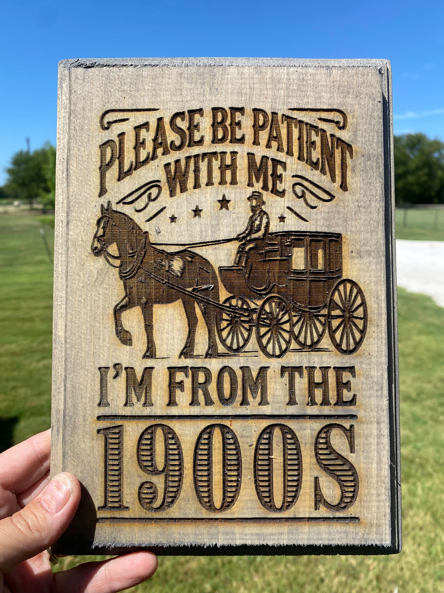 Be Patient 1900’s Small Plaque