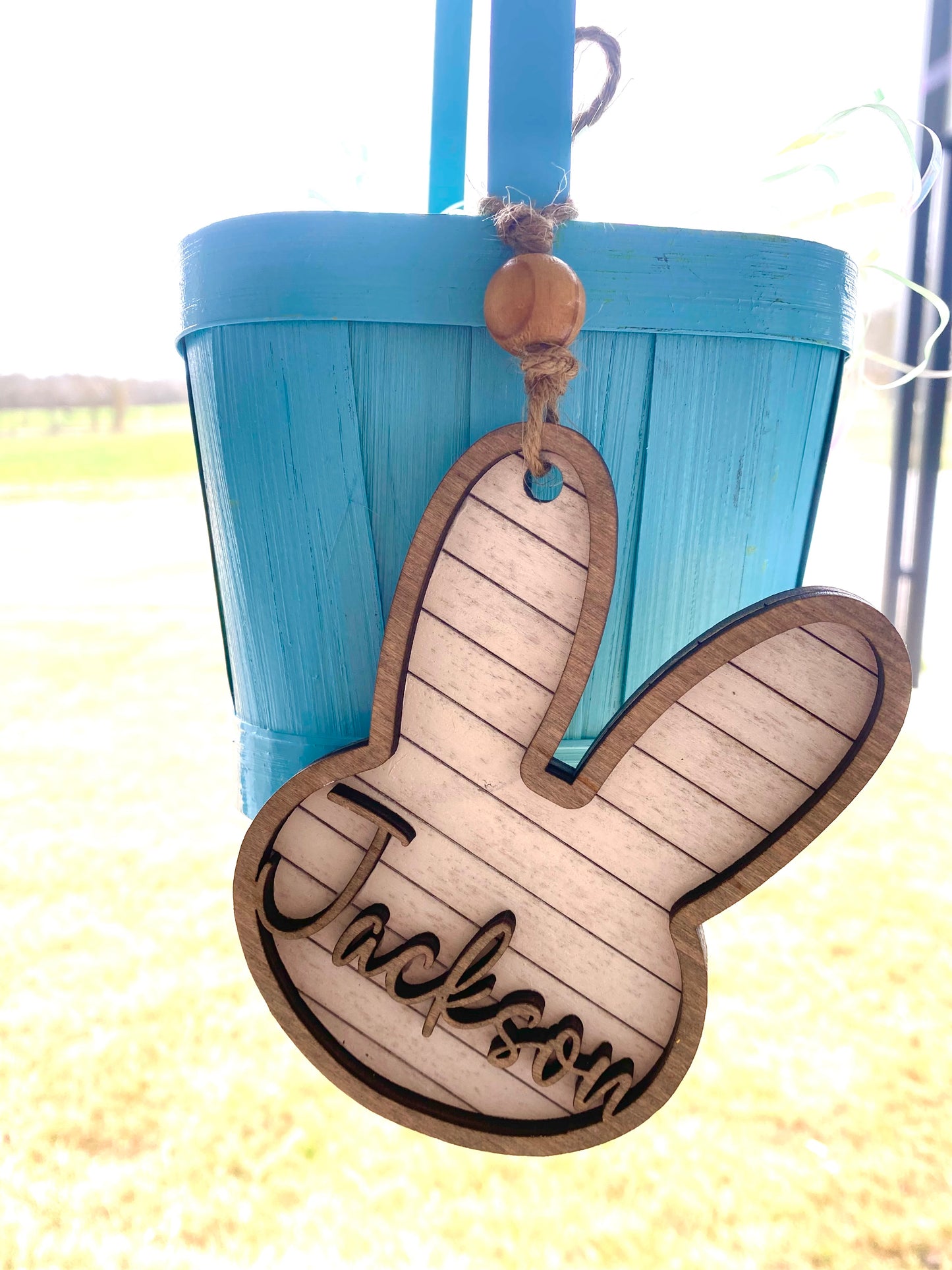 Shiplap Basket Tags