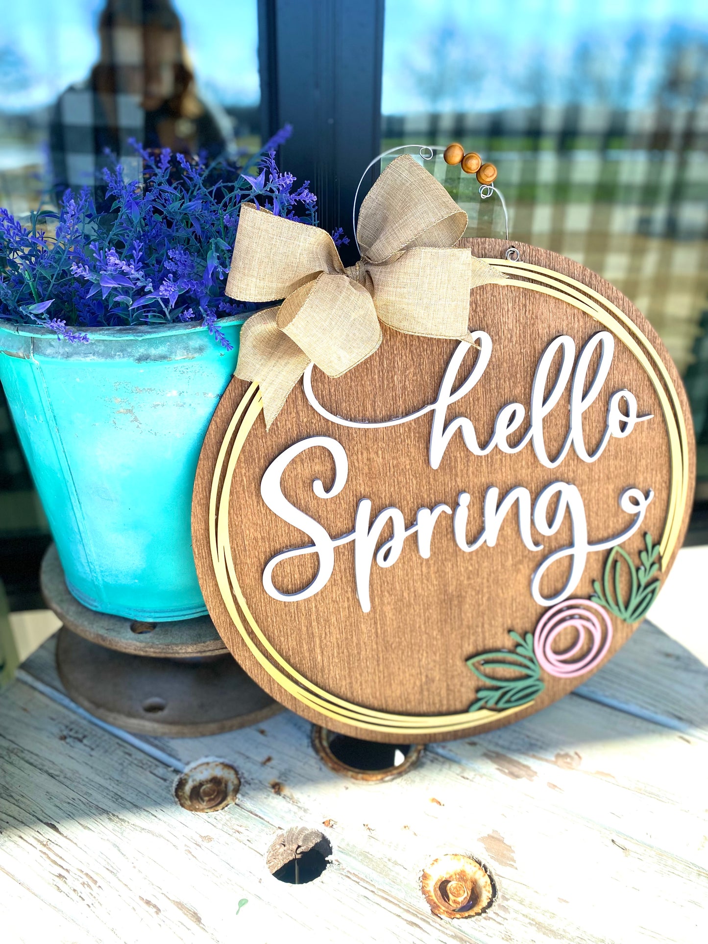 Hello Spring Door Hanger