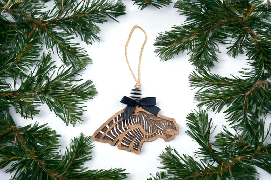 Zebra Christmas Ornament