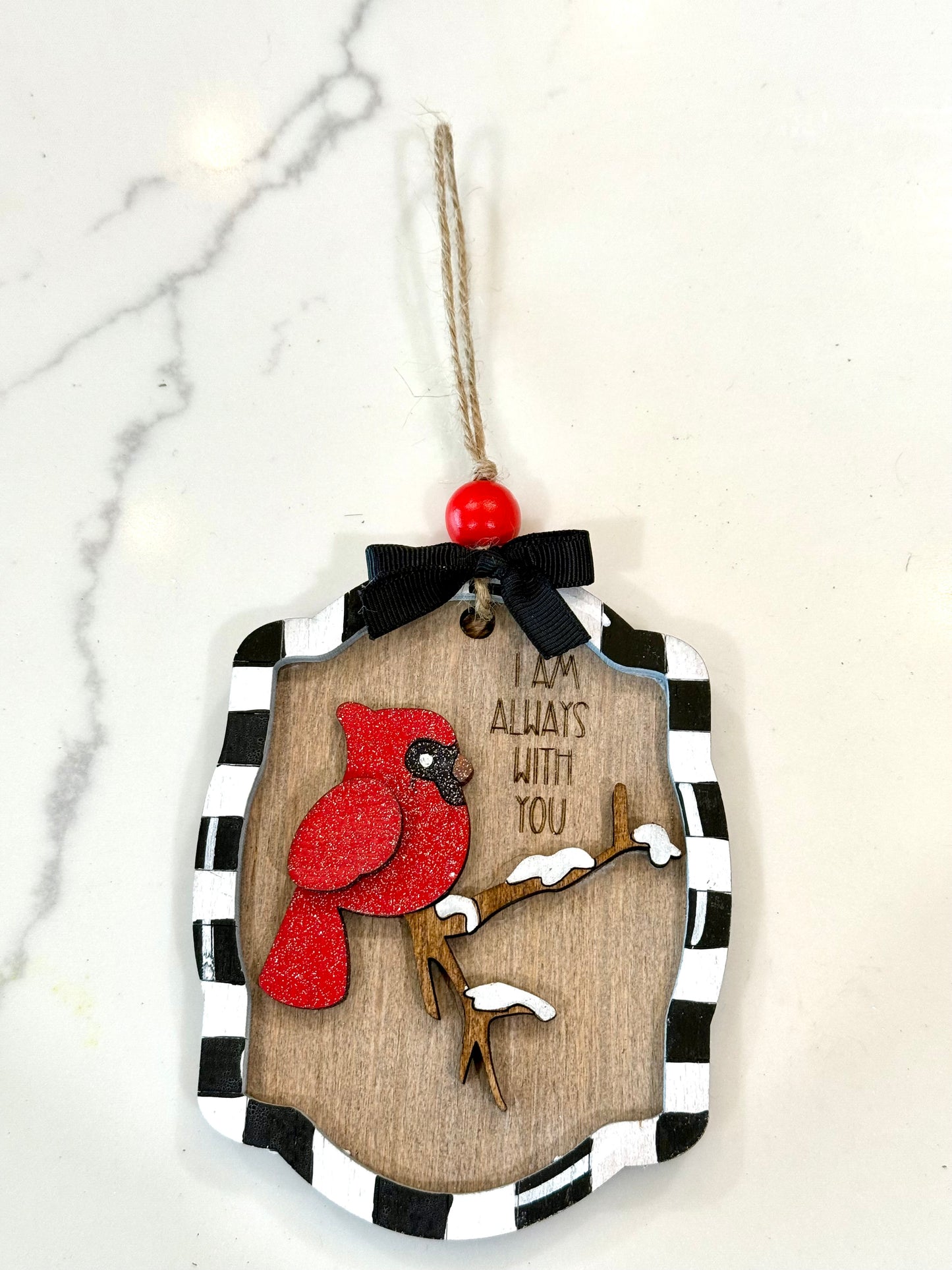 Cardinal Ornament             (I am always with you)