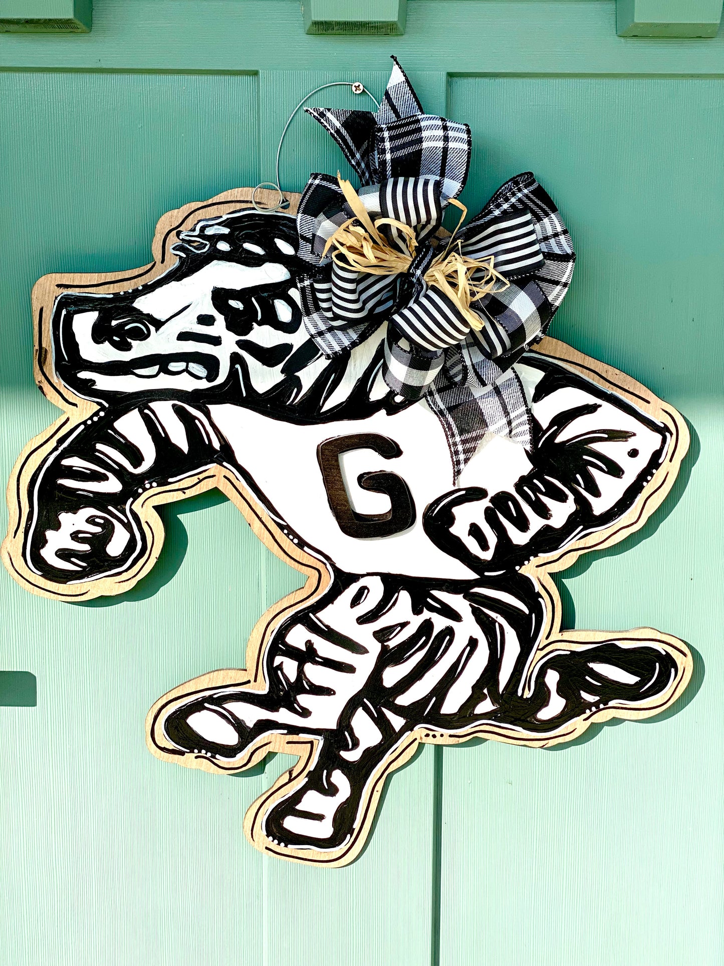 Grandview Zebra Door Hanger