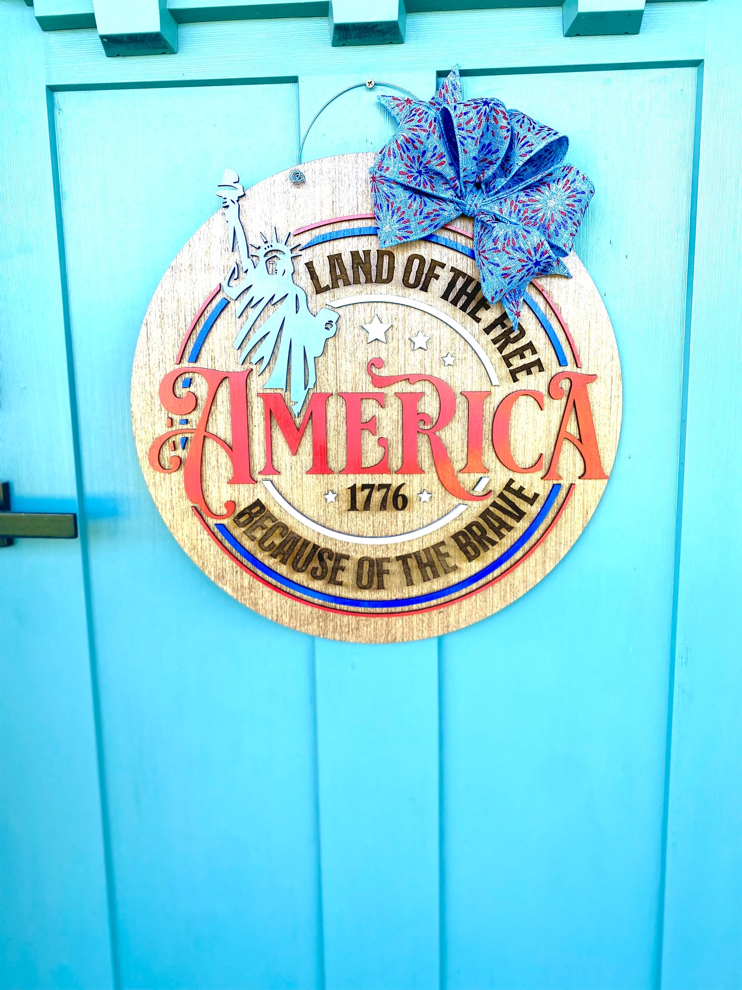 Lady Liberty Door Hanger