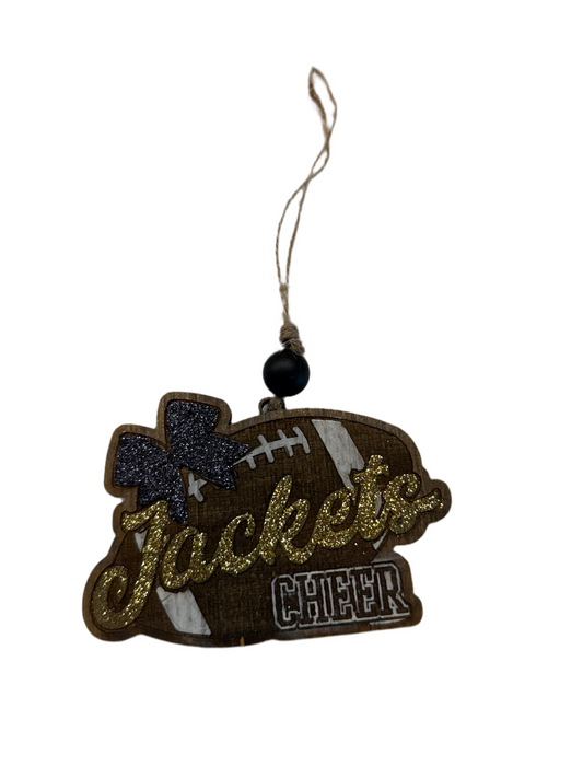 Jackets Cheer Ornament