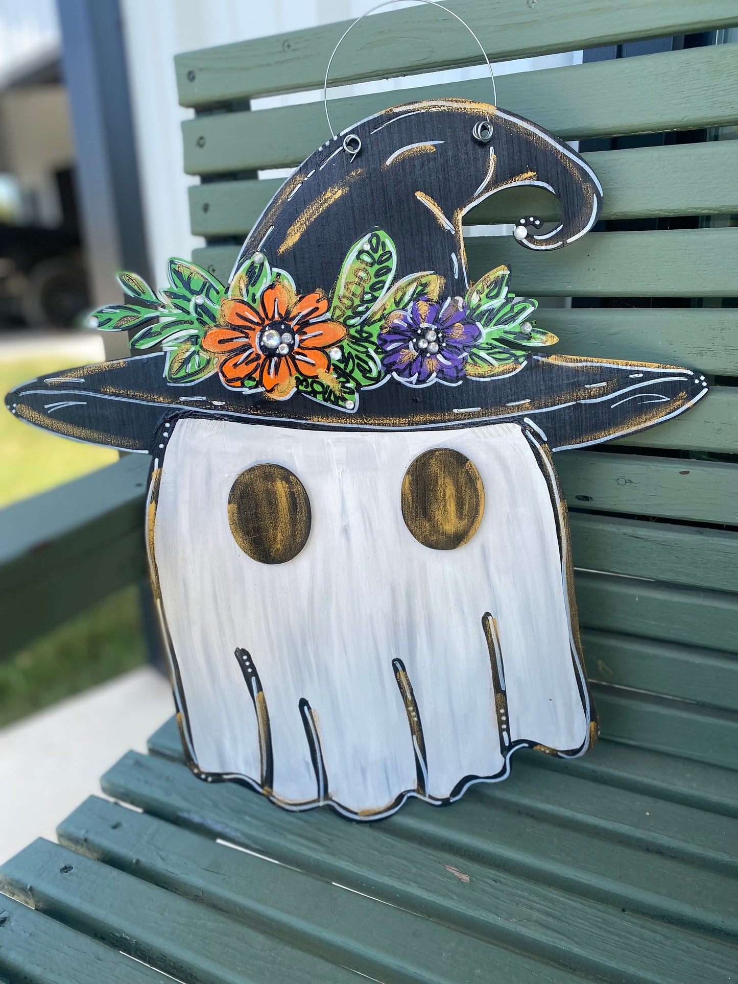 Witchy Ghost Door Hanger