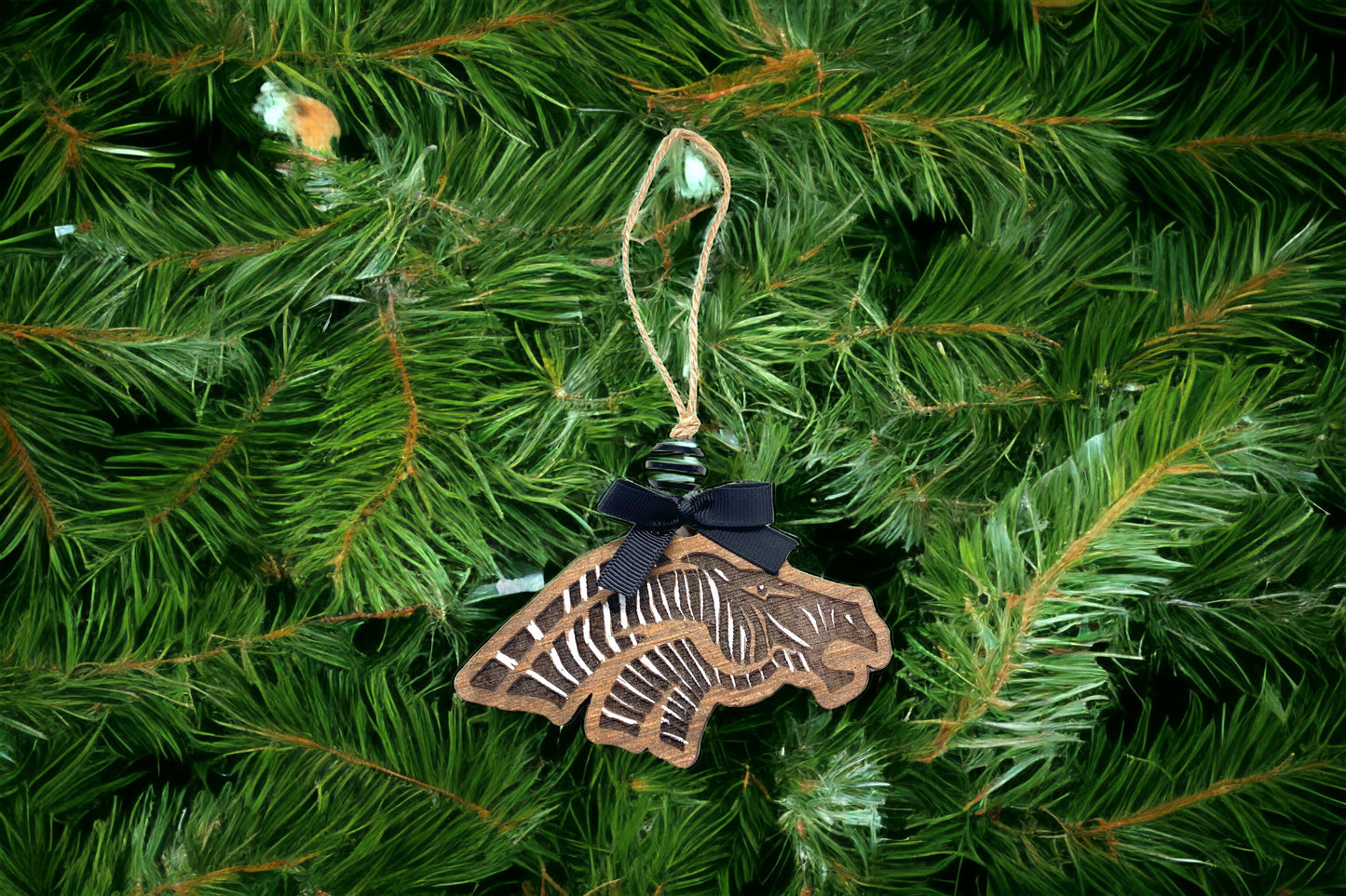 Zebra Christmas Ornament