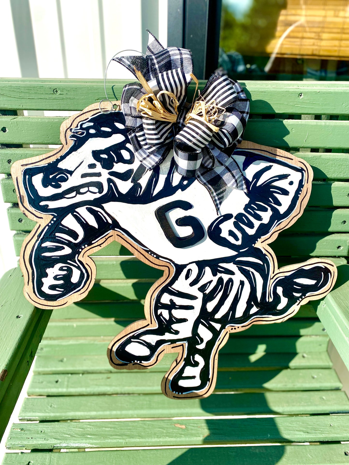 Grandview Zebra Door Hanger