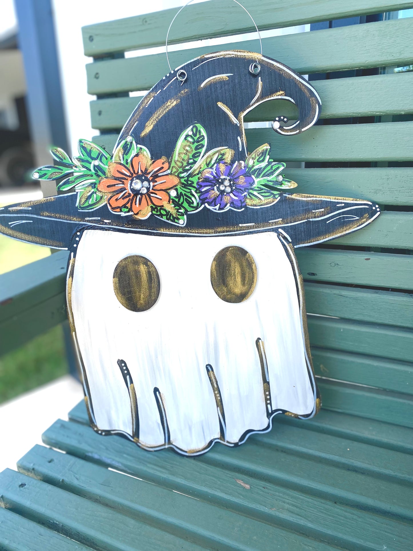 Witchy Ghost Door Hanger