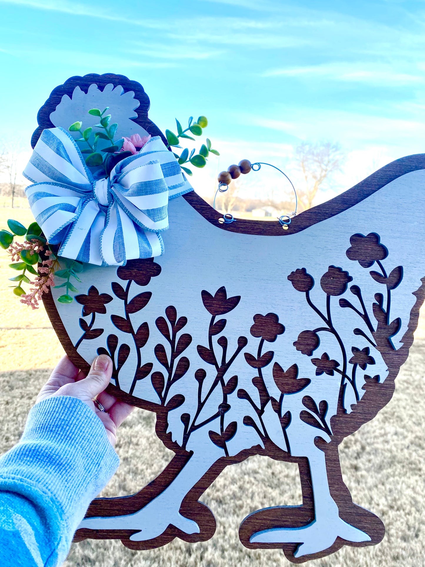 Spring Chicken Door Hanger