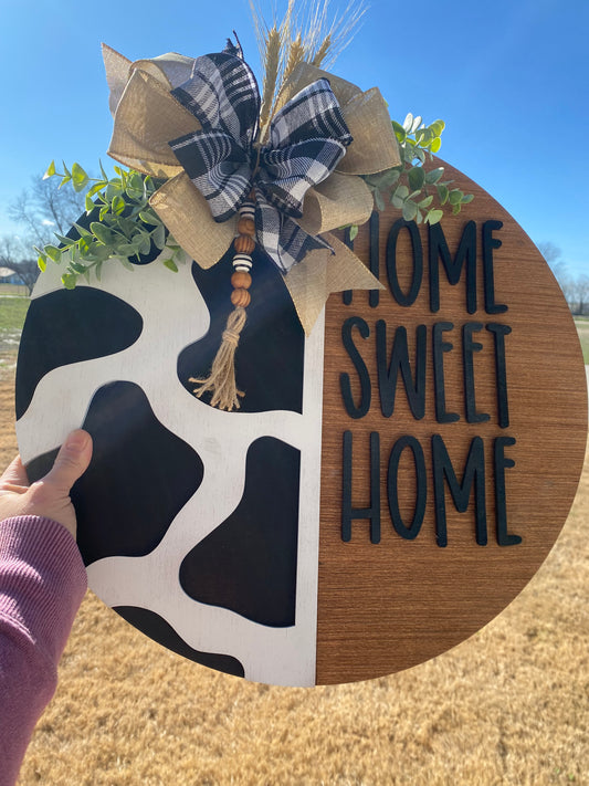 Home Sweet Home Round Door Hanger