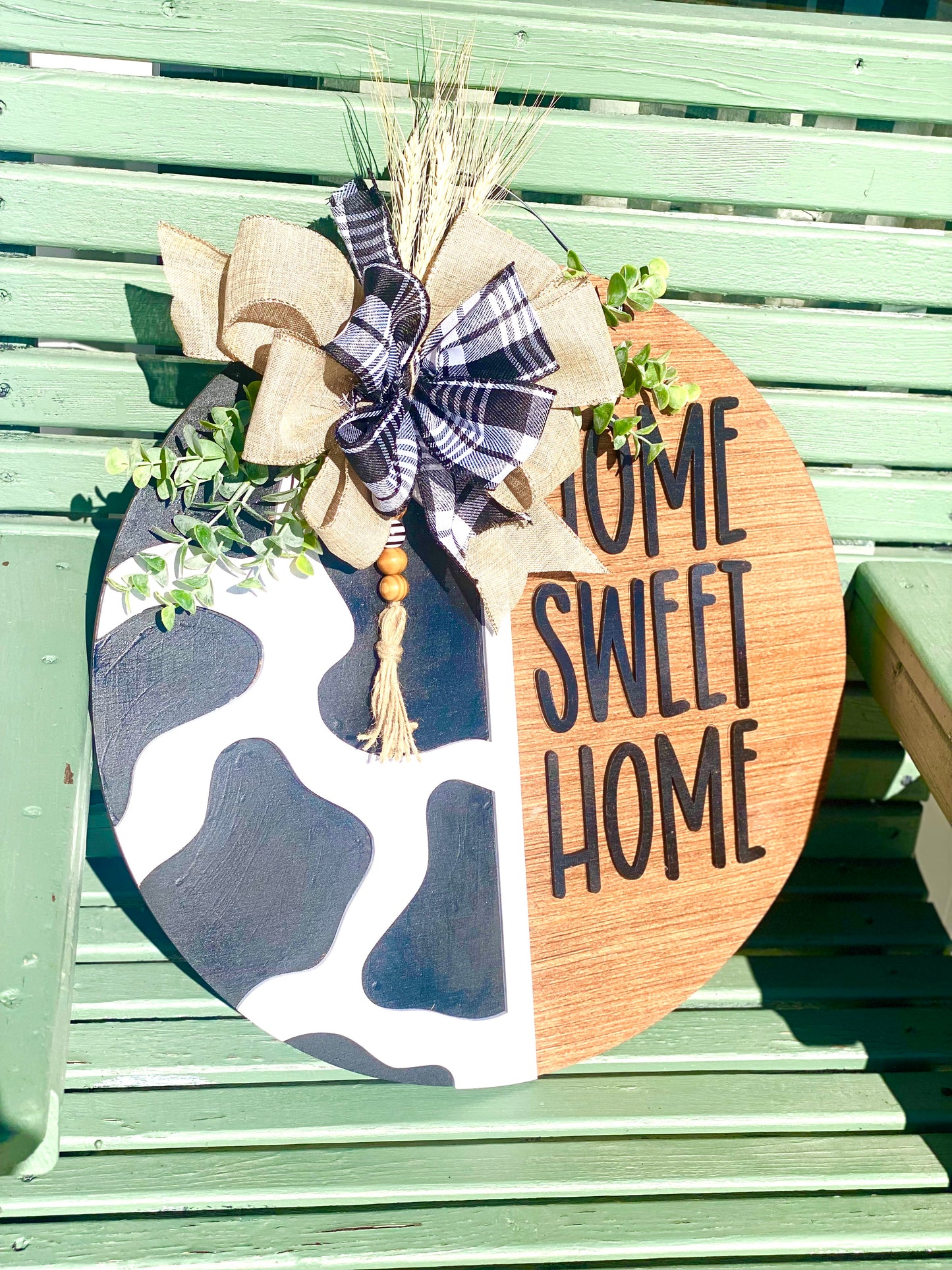 Home Sweet Home Round Door Hanger