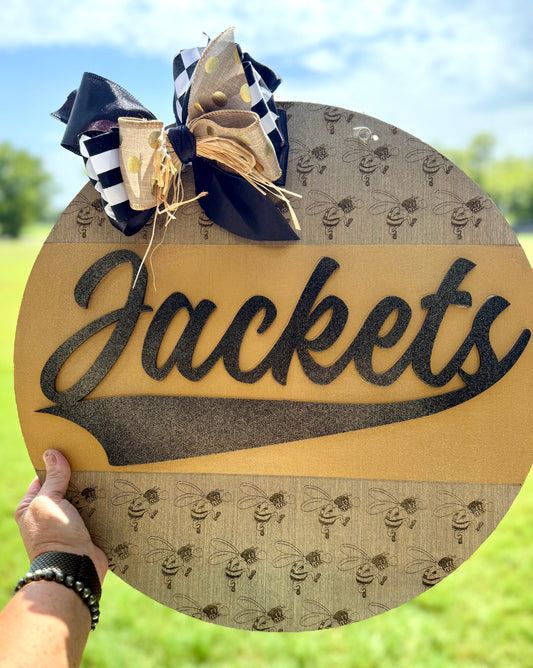 Jackets Vintage Style Logo Door Hanger