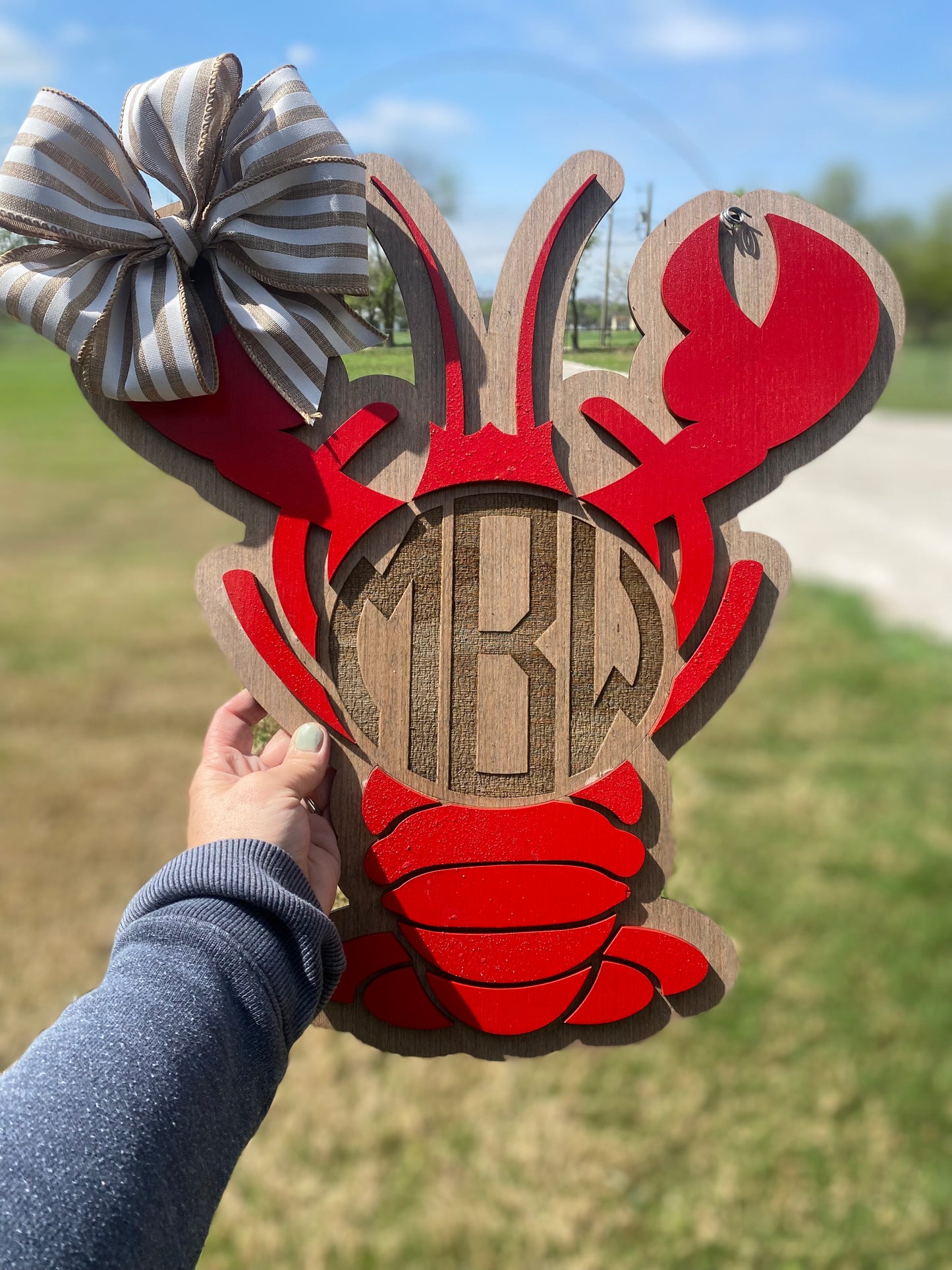 Crawfish Personalized Door Hanger