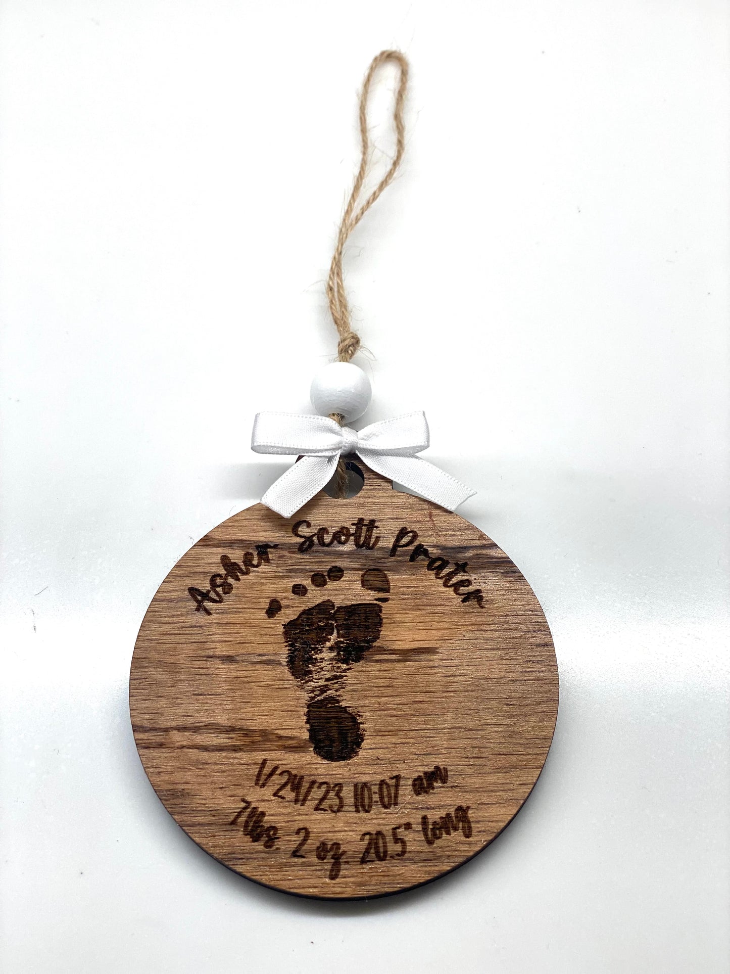 Baby Footprint Ornament