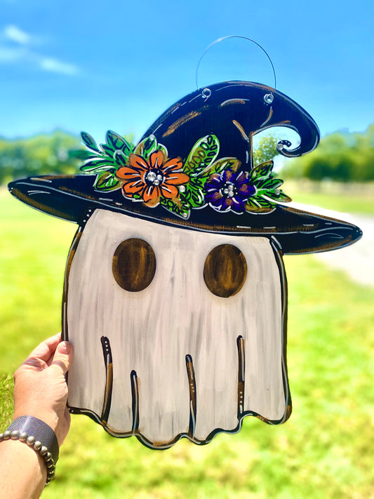 Witchy Ghost Door Hanger