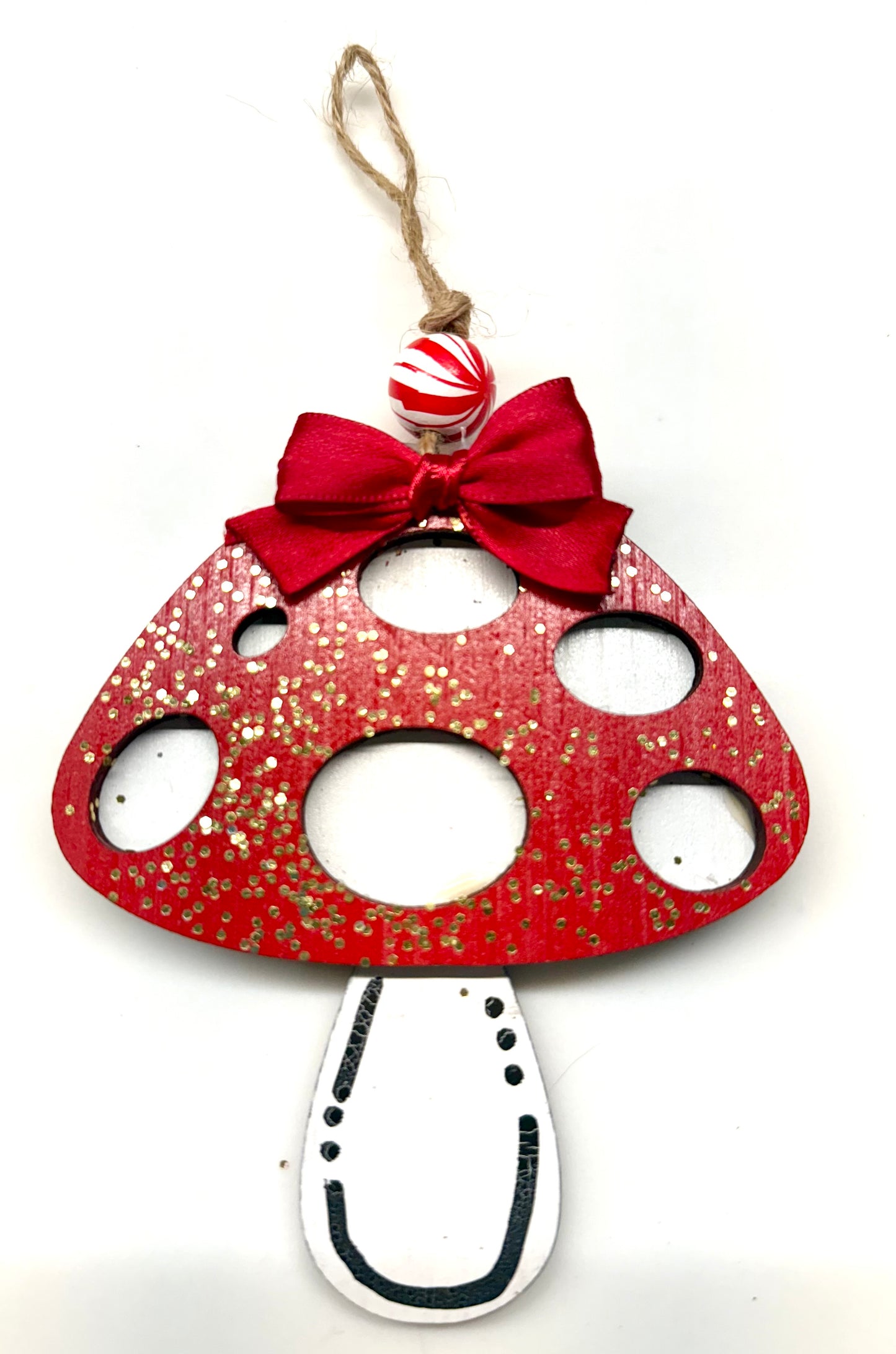 Red Mushroom Christmas Ornament