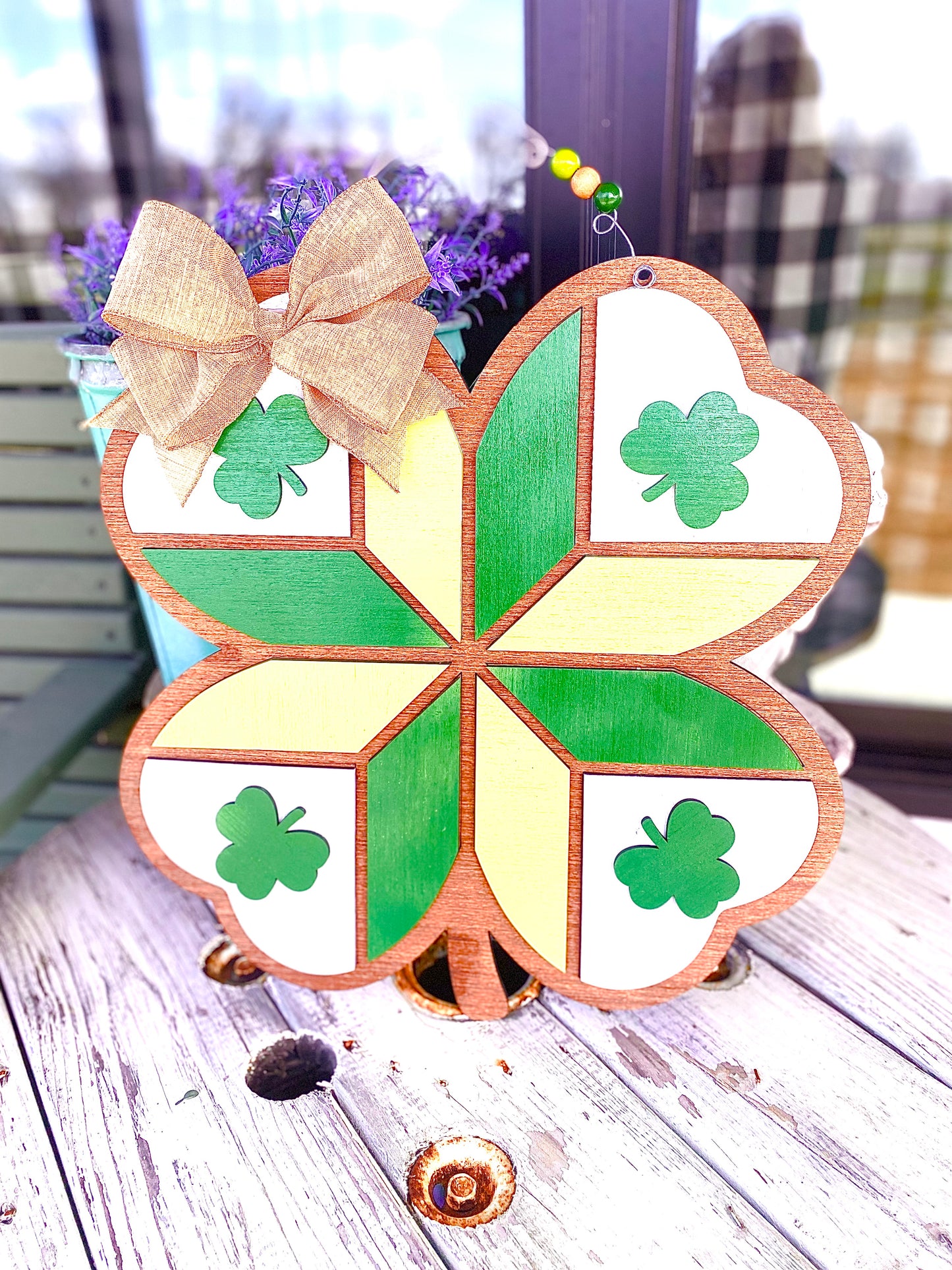 4 Leaf Clover Door Hanger