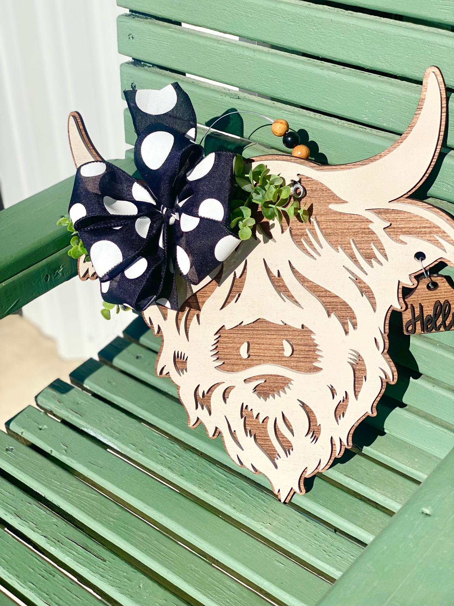 Highland Cow Door Hanger