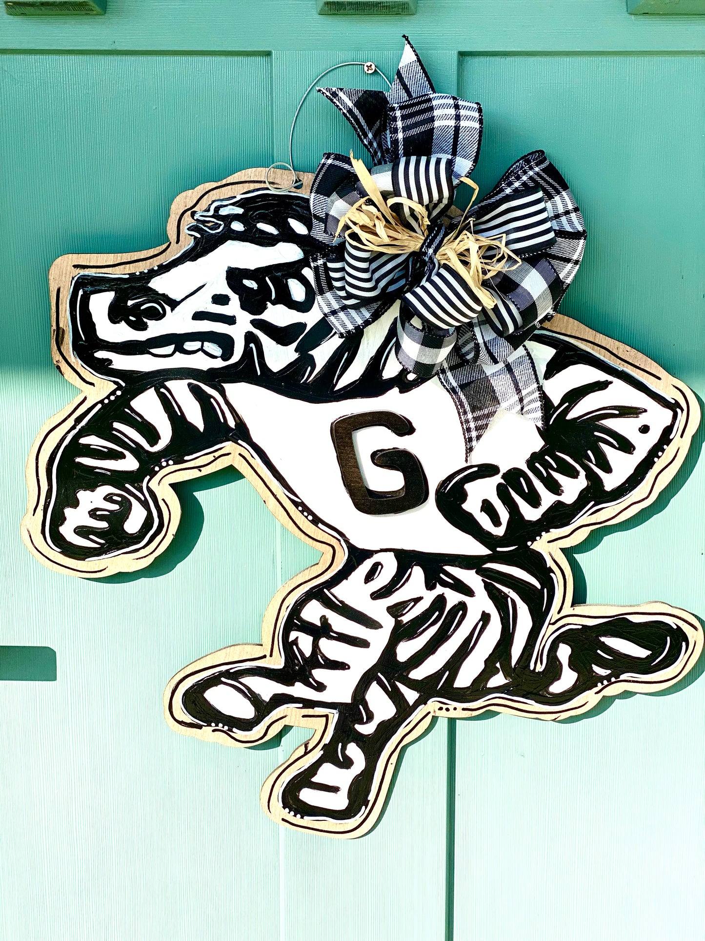 Grandview Zebra Door Hanger