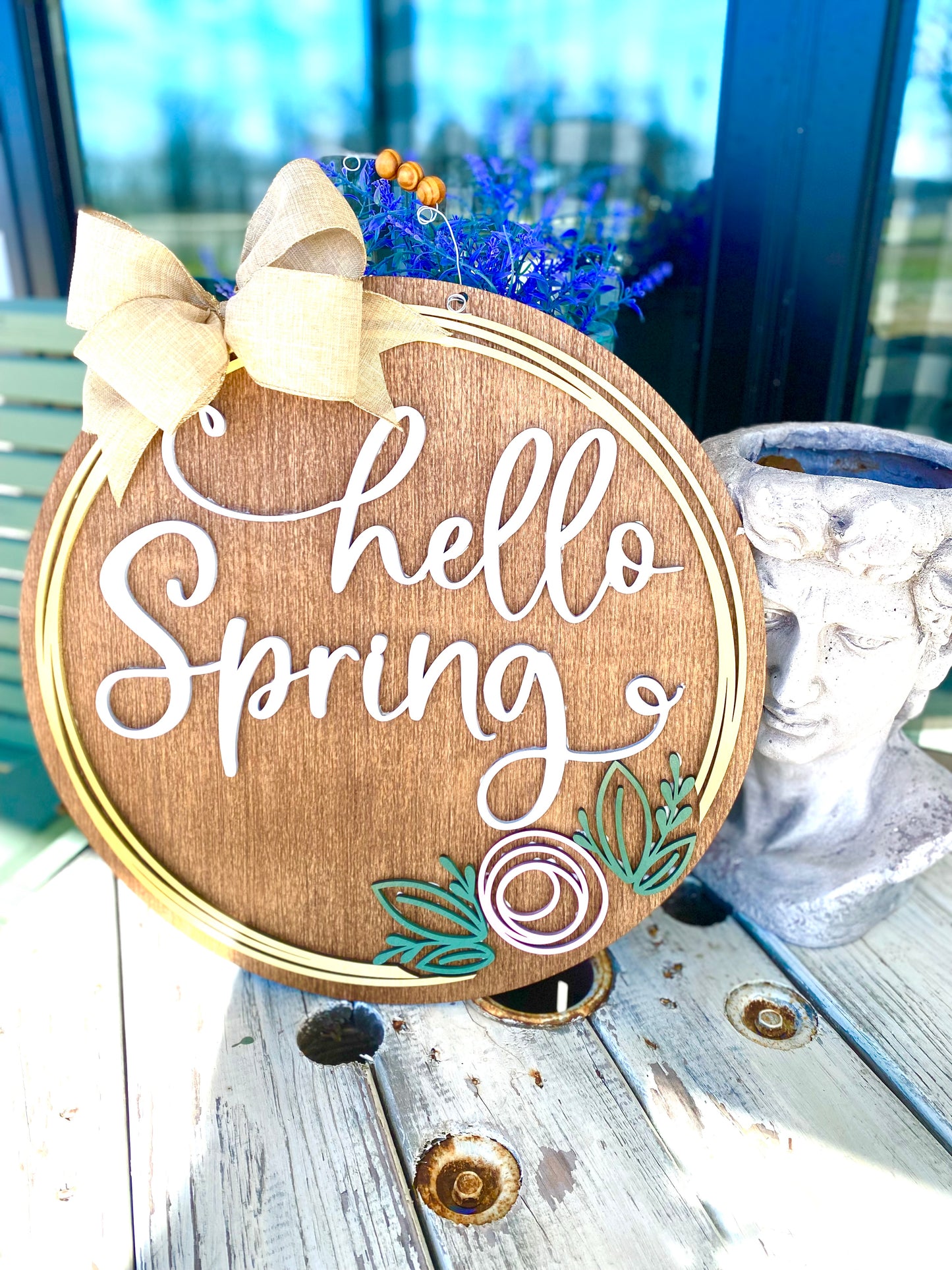 Hello Spring Door Hanger