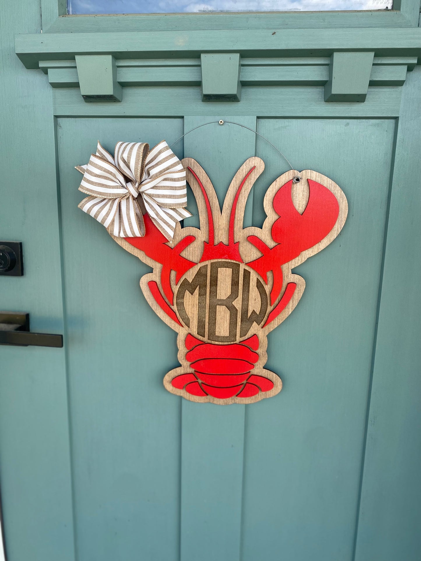 Crawfish Personalized Door Hanger