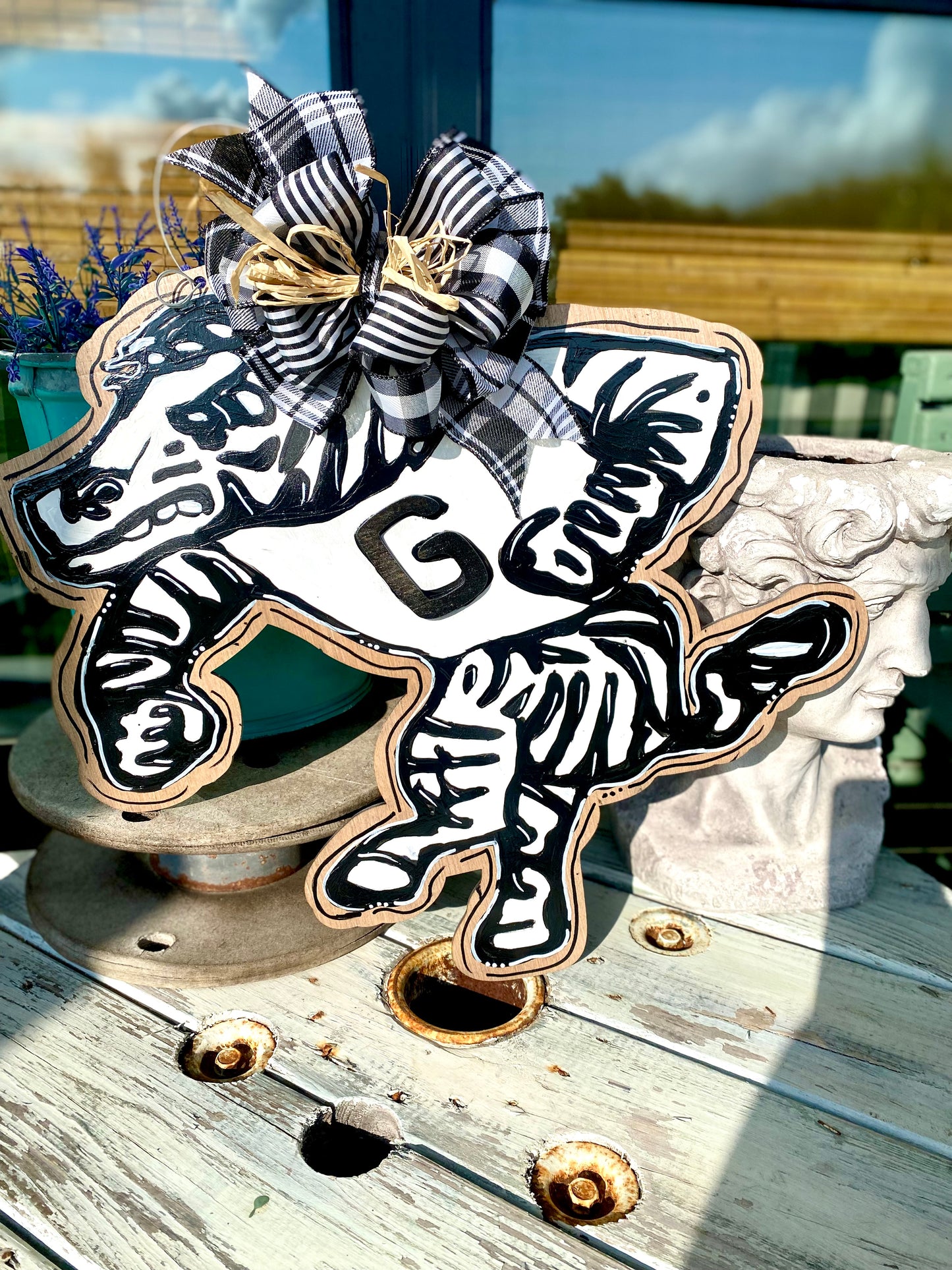 Grandview Zebra Door Hanger