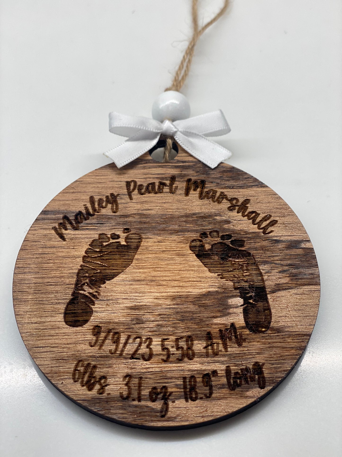 Baby Footprint Ornament