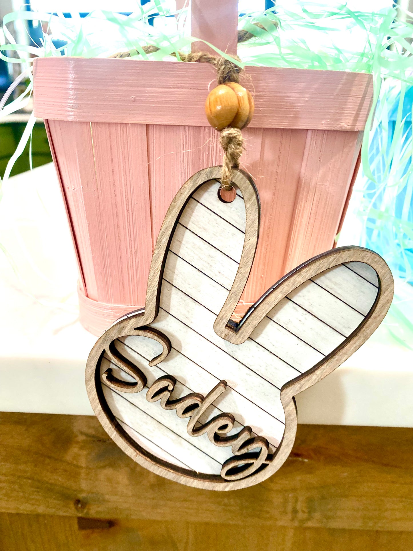 Shiplap Basket Tags