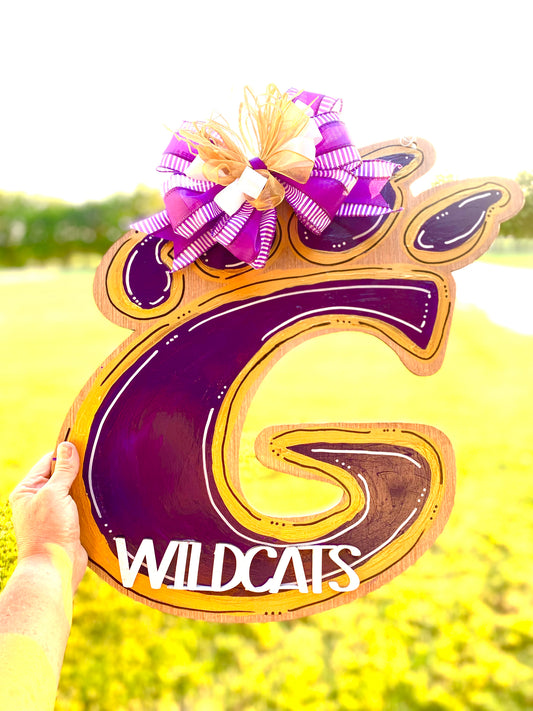 Godley Wildcats Door Hanger