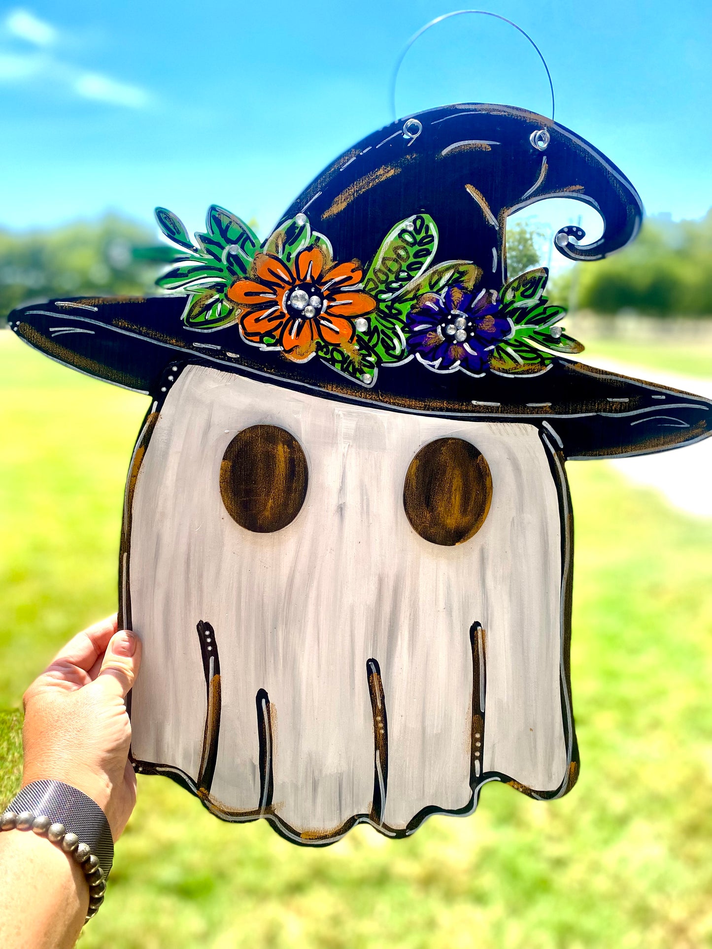 Witchy Ghost Door Hanger