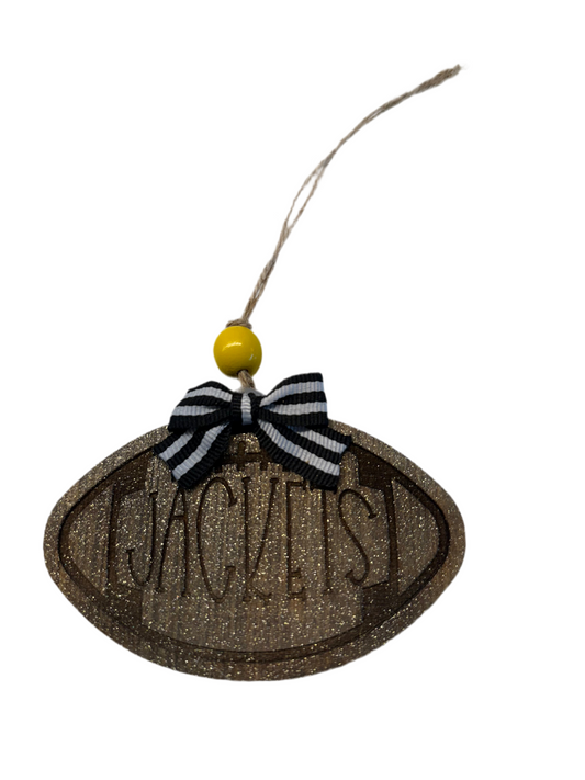 Jackets Football Ornament
