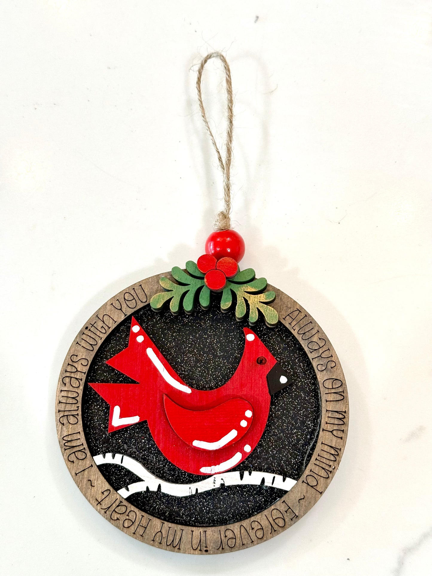 Cardinal Ornament  (Always on my Mind)