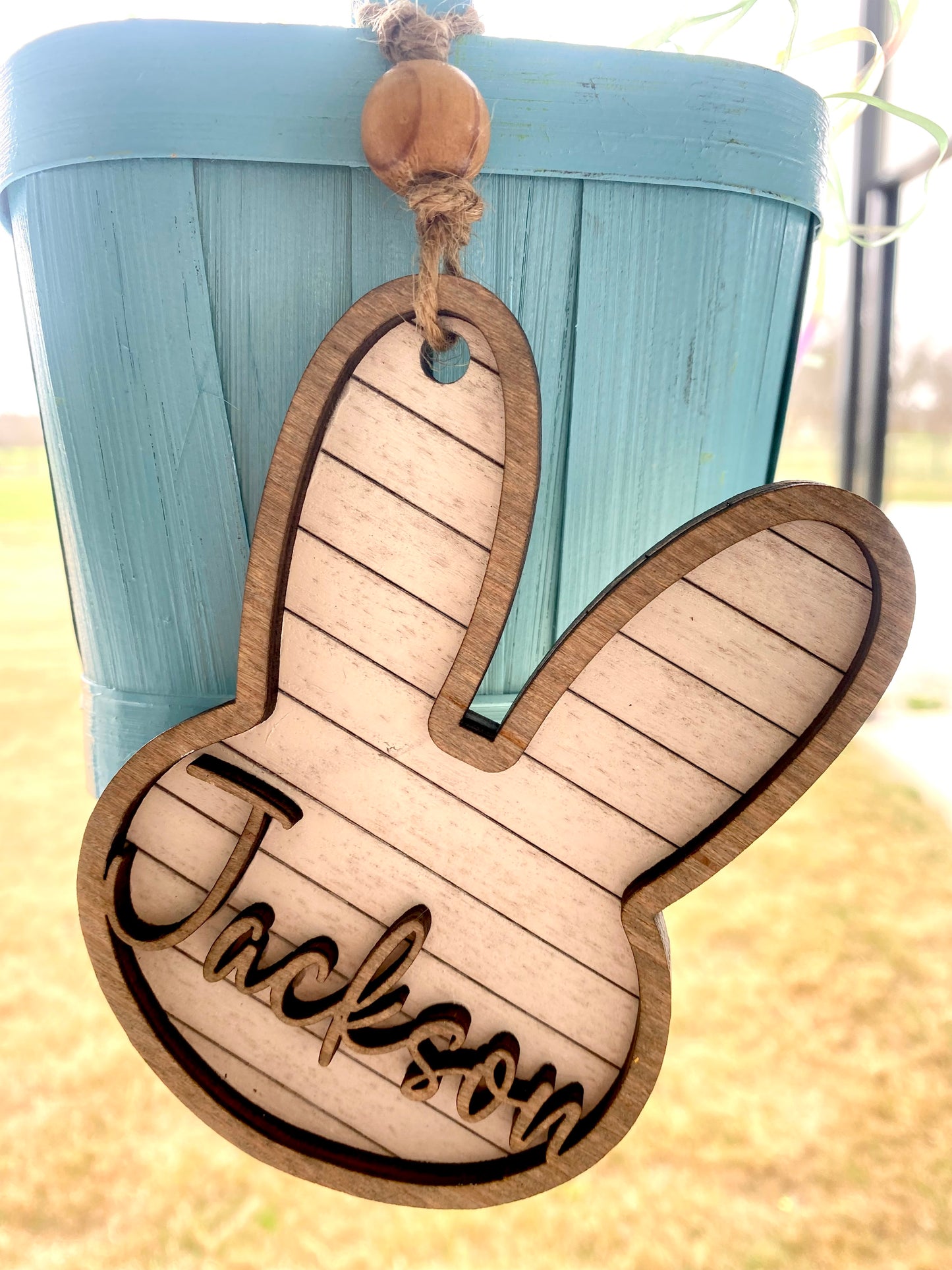 Shiplap Basket Tags