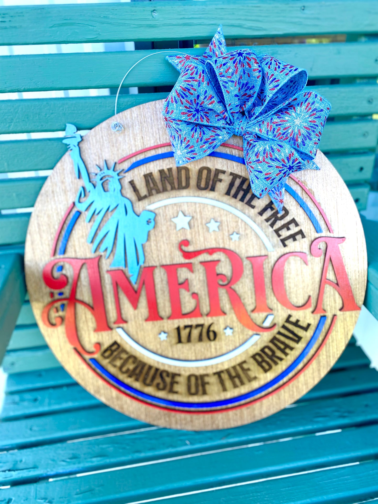 Lady Liberty Door Hanger