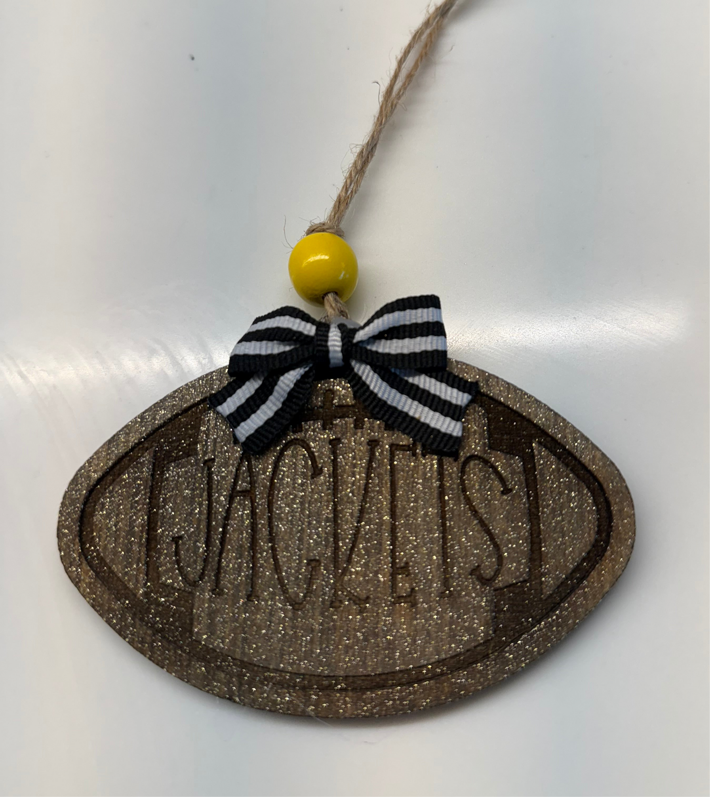 Jackets Football Ornament