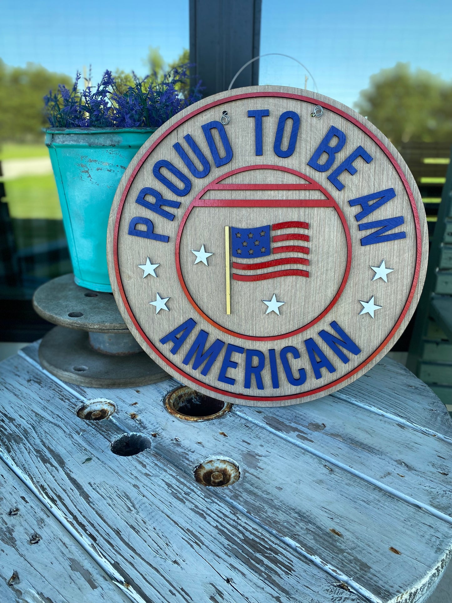 Proud to be an American Door Hanger