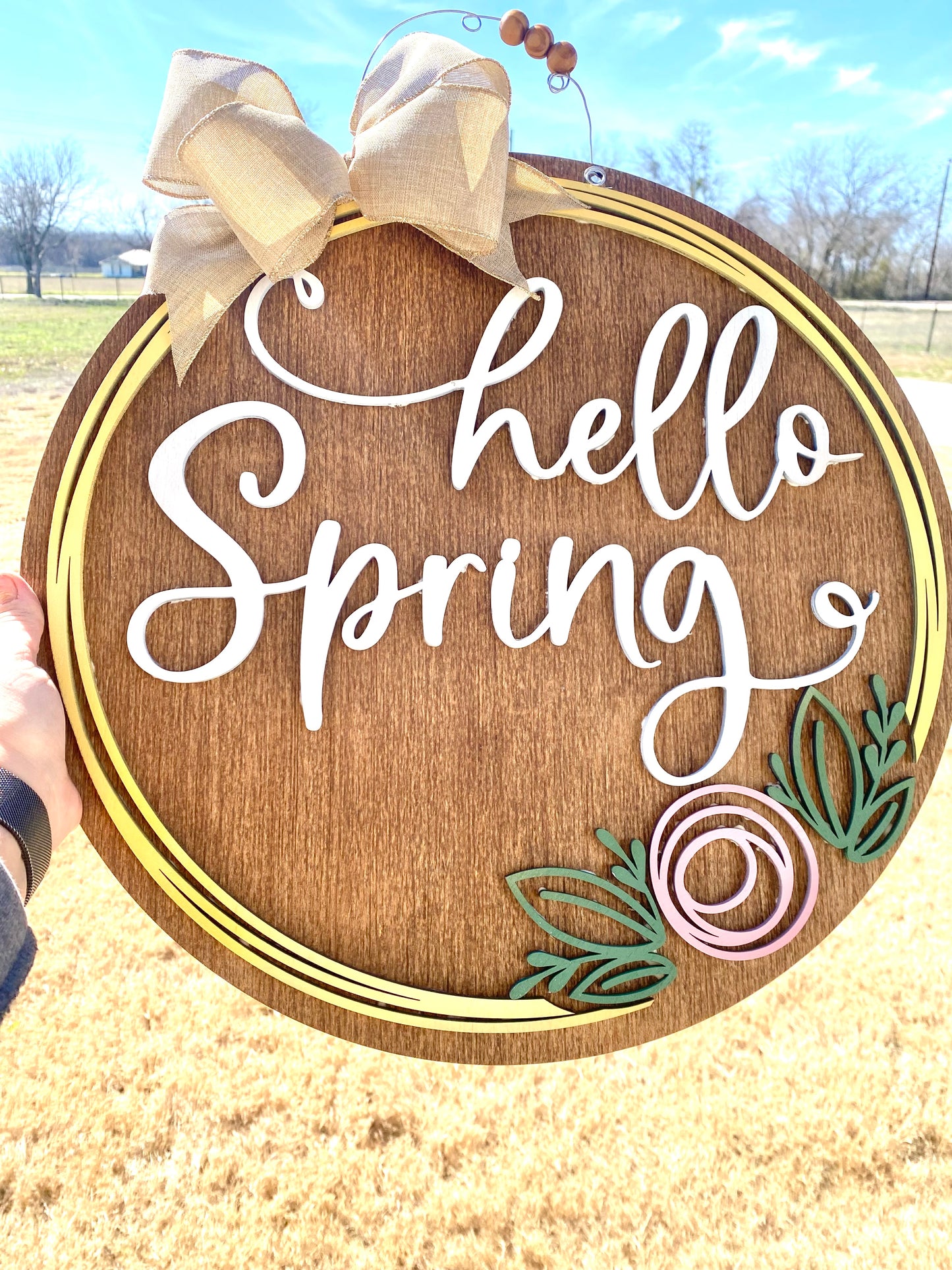 Hello Spring Door Hanger